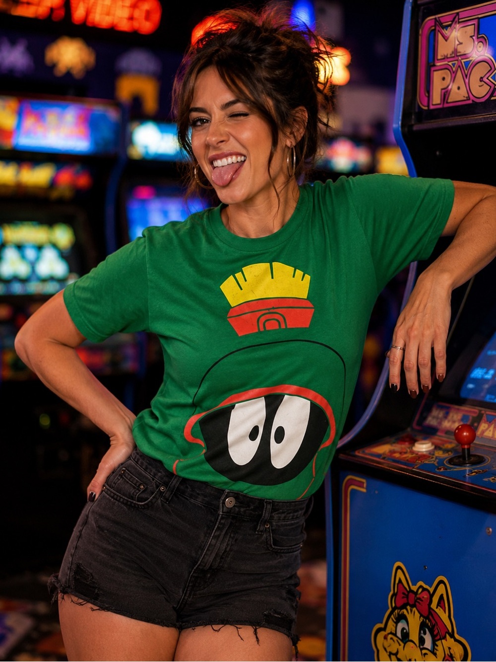 Marvin the Martian Looney Tunes Unisex T-Shirt Medium